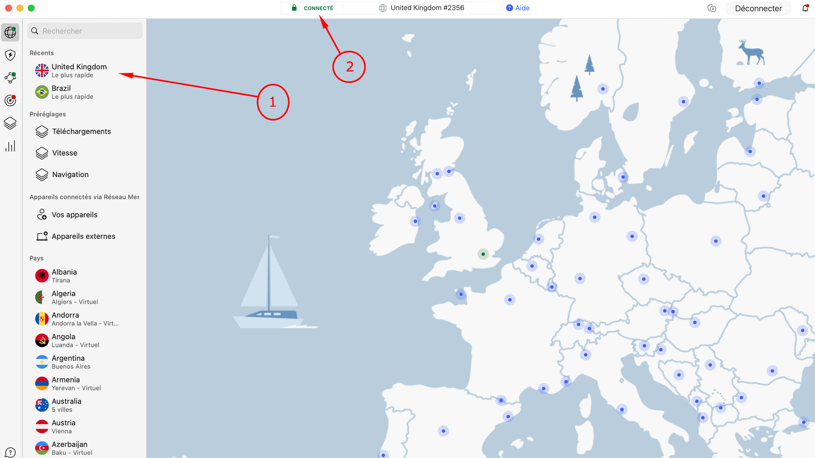 Open the NordVPN application